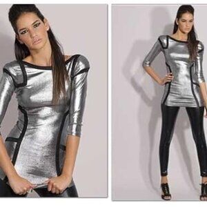 Retro Futurism Space Age ASOS Stretch Top L